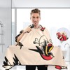 Kigai Old School Tattoo Barber Cape for Men Waterproof Hair