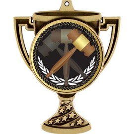 Lawyer Trophy Cup Medal Gold, 3" Law School Gavels Prizes, Judge Trophy Medal Awards 5 Pack