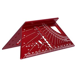 Regla de Medida de Tamaño Cuadrado para Carpintería, Aleación de Aluminio, Grabado Láser Transparente, Tamaño 3D, Inglete, 45, Herramienta de Medición