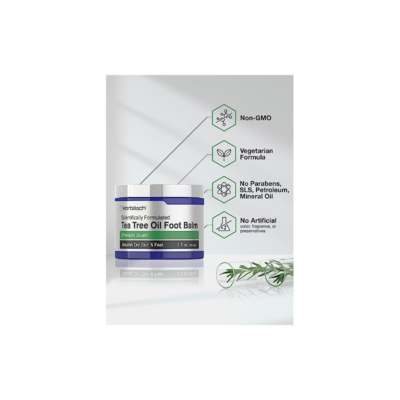 Horbäach Tea Tree Oil Foot Balm | 2 oz |