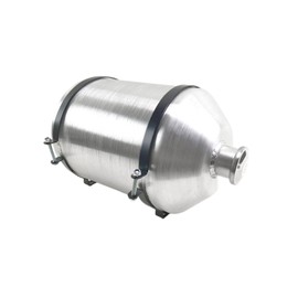JSD 5 Gallons Aluminum Vertical Gas Tank/Fuel Tank Center Fill 10 x16 inch Spun 1/4 NPT Outlet