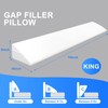 Talcusble King Size(76"x10"x6") Bed Wedge Pillow Plus/Bed Gap Filler for