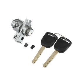 A ABSOPRO 1 Set Door Lock Cylinder Set Kit with 2 Keys for Honda Accord 2008-2012 LH Front Left Driver Side Door Lock Set Tumbler with Key 72185-TA0-A01 72185TA0A01 Item Replacement