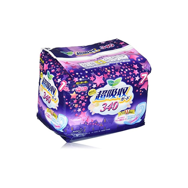 LAURIER Kao Speed Plus Super Guard Night Sanitary Napkin with
