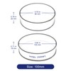 Labasics Petri Dish with Lid, High Borosilicate Glass, High Transparency