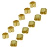 Befenybay 12 hebillas de cobre preprensadas para 2GT Open Timing