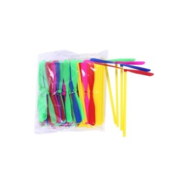 wumio Platomfly, Set of 20, Random Colors, Plastic, Bamboo Dragonfly, For Children, Outdoor Activities, Children's Associations, Lightweight, Fly, Lightweight, Festival, Giveaway, Easy, Plastic,