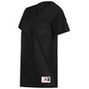 Augusta Sportswear Women's Junior Fit Replica Football Tee, Black, Large