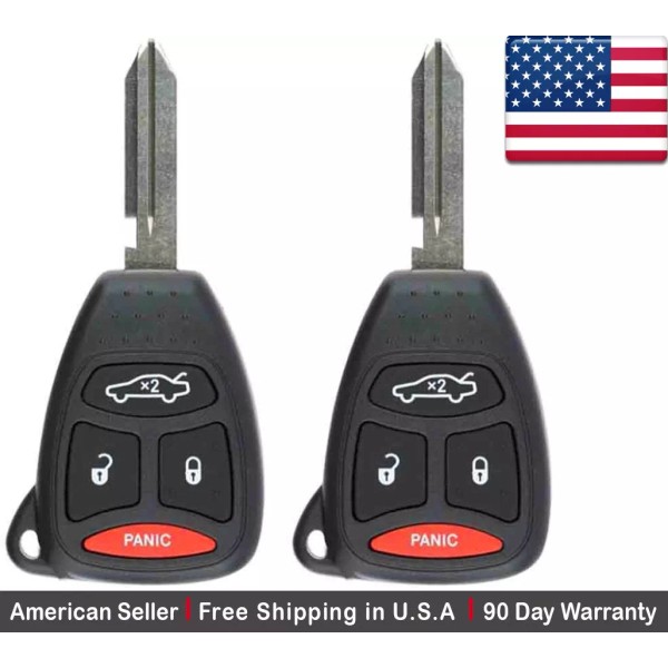 Unbranded 2x New Replacement Keyless Entry Remote Key Fob For