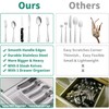 49PCS Silverware Set with Organizer, Stainless Steel Flatware Drawer Cutlery