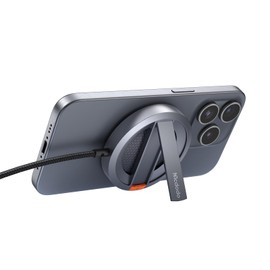 Mcdodo Magnetic Wireless Charger, Mag-Safe Charger, 15W Fast Charging, Q-i Compatible, Equipped with a Powerful N52 Magnetic Core & High Precision Power Management Chip, Wireless Charger, Built-in Foldable Stand, Smartphone Stand to See Your Phone While Charging, Just Place Charging, Wireless Charger, Compatible with iPhone 17/16/15/14/13/12/11/XS/XR, Xperia, Galaxy/Android, and More