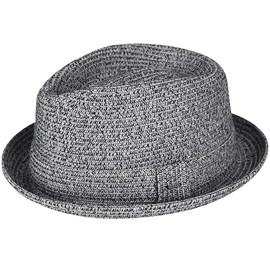 Bailey of Hollywood Men's Billy Braided Fedora Trilby Hat, Gravel, XXL