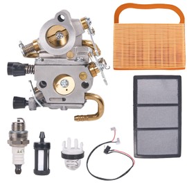 Mikatesi TS420 TS410 Carburetor Kit for Stihl TS410Z TS420Z Concrete Cut-Off Saw C1Q-S118 C1Q-S118D Replaces Parts 4238 120 0600 4238-120-0600 Carb with Air Filter Stop Switch Maintenance Kit