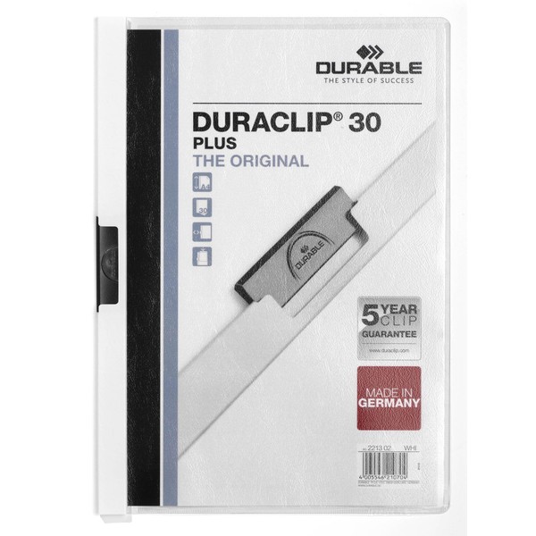 Durable Duraclip Plus Clip File For 1-30 Sheets A4 -