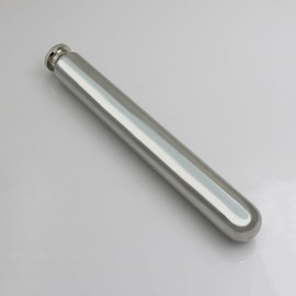 CNFLASK Stainless Steel 2oz Tube Flask Portable Mini Water Bottle & Funnel (Mirror Finish, Round Bottom)