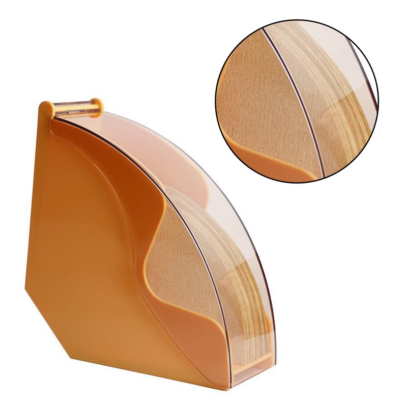 Acrylic Coffee Filter Holder with Lid Fan Shaped Filter Paper