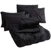 Bedsure Black Comforter Set Queen - Bed in a Bag