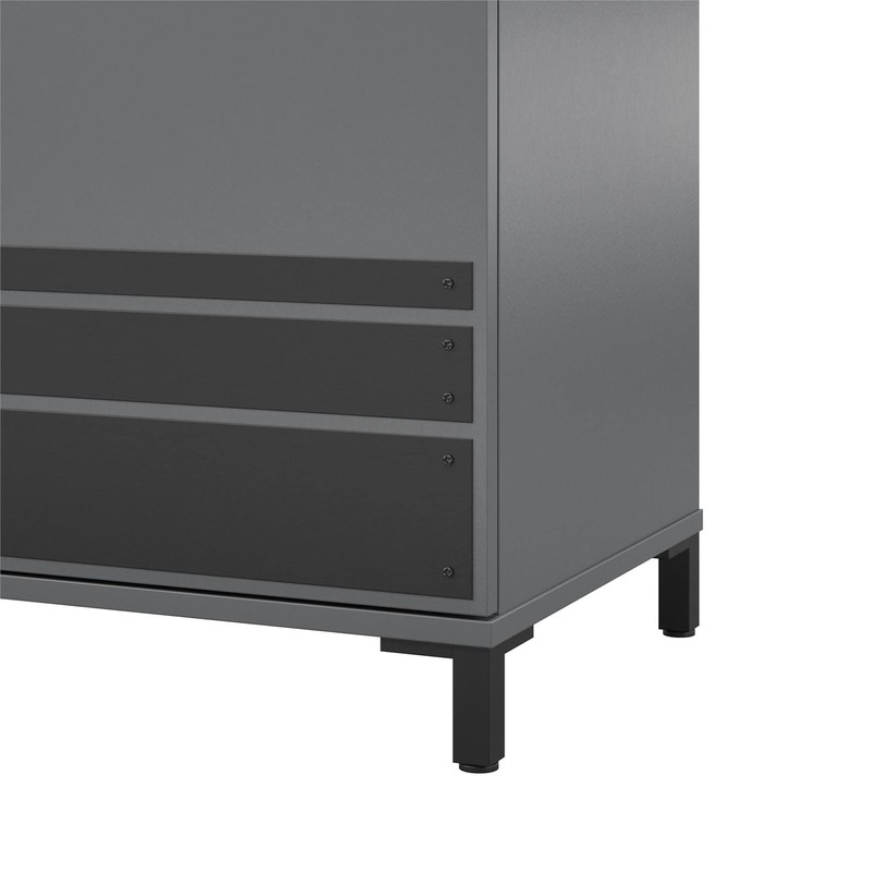 SystemBuild Evolution Shelby Garage Base Cabinet 2 Door, Graphite