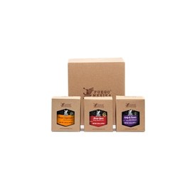 FUEGO MEXIKA® | 3-Pack Essential Gourmet Mexican Salsas - Premium Salsas Kit - Mango & Habanero - Morita & Chipotle with Garlic - Habanero & Morita with dried Plums.