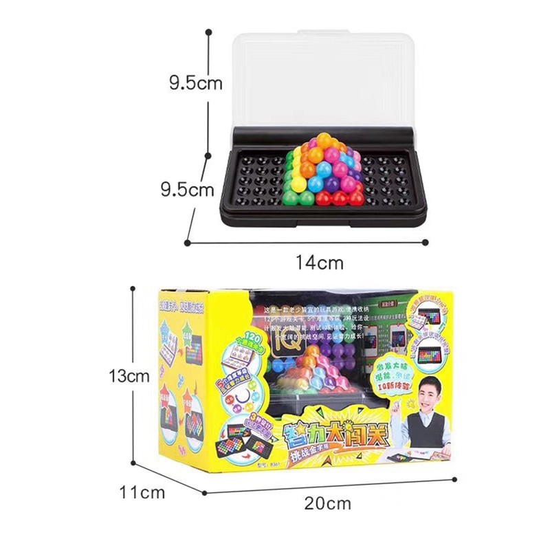 120 Fun Challenges Fit Bead Plate IQ Logical Mind 3D