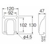 SANEI R546-15A Plumbing Parts, Cosmetic Resin Pipe Cover, For Pair of Hose Sheaths and Tubes, Gray