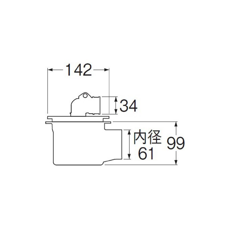 SANEI (サンエイ) Washing Machine Drain Trap, Compatible with VP, VU