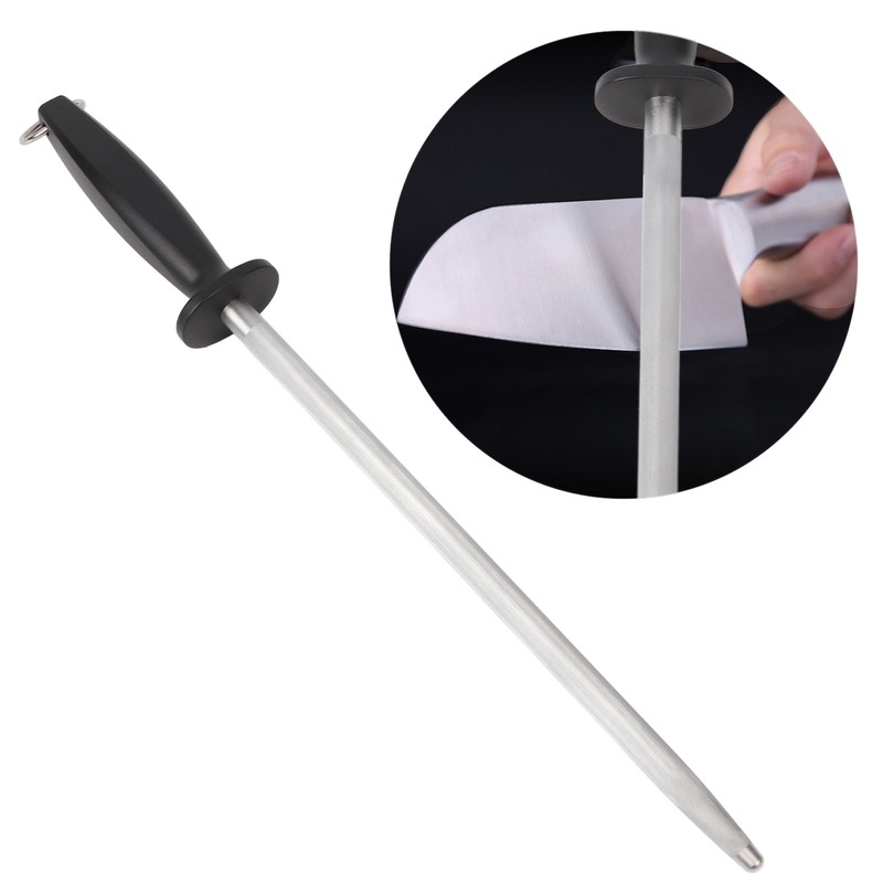 12 Inch Knife Sharpener Rod High Carbon Steel Knife Sharpening