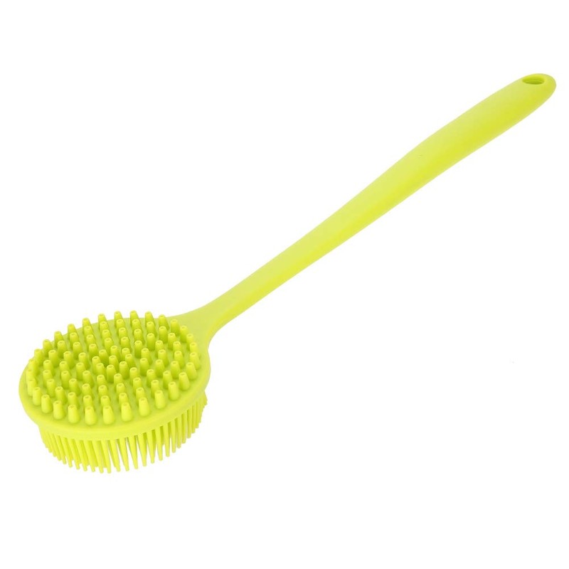 Cepillos de Cuerpo, Silicona Suave Mango Largo Ducha Cepillo Exfoliante