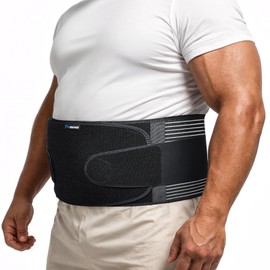 Fitomo Abdominal Binder with Pressurized Strap & 3D Pad for Umbilical Hernia Support | Adjustable, Discreet for Men & Women