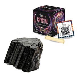 SAMSARA - Natural Raw Stone with Gift Box and Information Sheet | Crystal Therapy, Reiki | Energy Crystal Meditation and Decoration (Tourmaline)