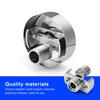 DIYCUT Shower Fitting Adapter Adjustable, Brass Arm Valve Eccentric Corner