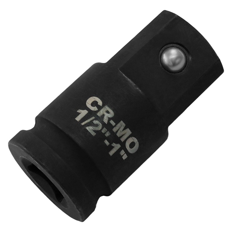 LDEXIN 1/2" Female to 1" Male Impact Socket Adapter, Black