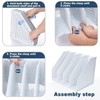 BEANPRECOY Collapsible Magazine File Holder with 4 Compartments, Desktop File