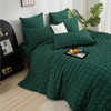 Gezu Seersucker Bed Linen Green Dark Green 135 x 200