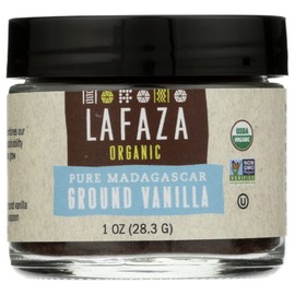 Lafaza Organic Pure Madagascar Ground Vanilla, Non GMO, 1 Ounces (Pack Of 6)