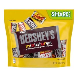 Hershey's Miniatures Packaged Candy Share Pack Stand Up Bag, 10.4 Ounce (Pack of 16)