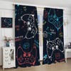 3D Game Controller Pattern Printing Curtains - Living Room, Kitchen