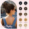 Hairro Human Hair Messy Bun, 100% Real Ponytail Hair Scrunchies,