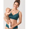 MOMANDA Women's Pump Nursing Bra Without Underwire Lace Pregnancy Breastfeeding
