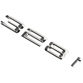 Fidida 328i Emblem Decal Car Numbers Letters Decal Plating Badge 3D Metal Style Fit for 328i Accessories Silver