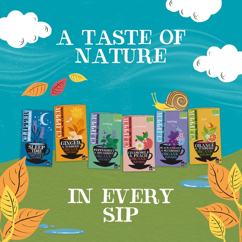 Clipper Organic Turmeric & Orange Infusions Fruit Teabags / 80