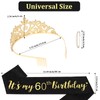 Araluky 60th Birthday Crown and Sash Set for Women -