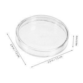 ULTECHNOVO 75mm Glass Petri Dish Lid Lab Science Experiment Plate Cell Culture Dish Laboratory Supplies Bulk Chemistry Petri Holder