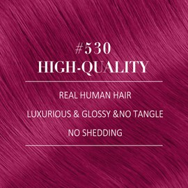 YoungSee Nano Loop Hair Extensions Magenta Nano Hair Extensions Human Cold Fusion Nano Bead Hair Extensions Real Hair Burgundy Remy Nano Ring Hair Extensions Burgundy Extensions for Long 25s 25g 24in