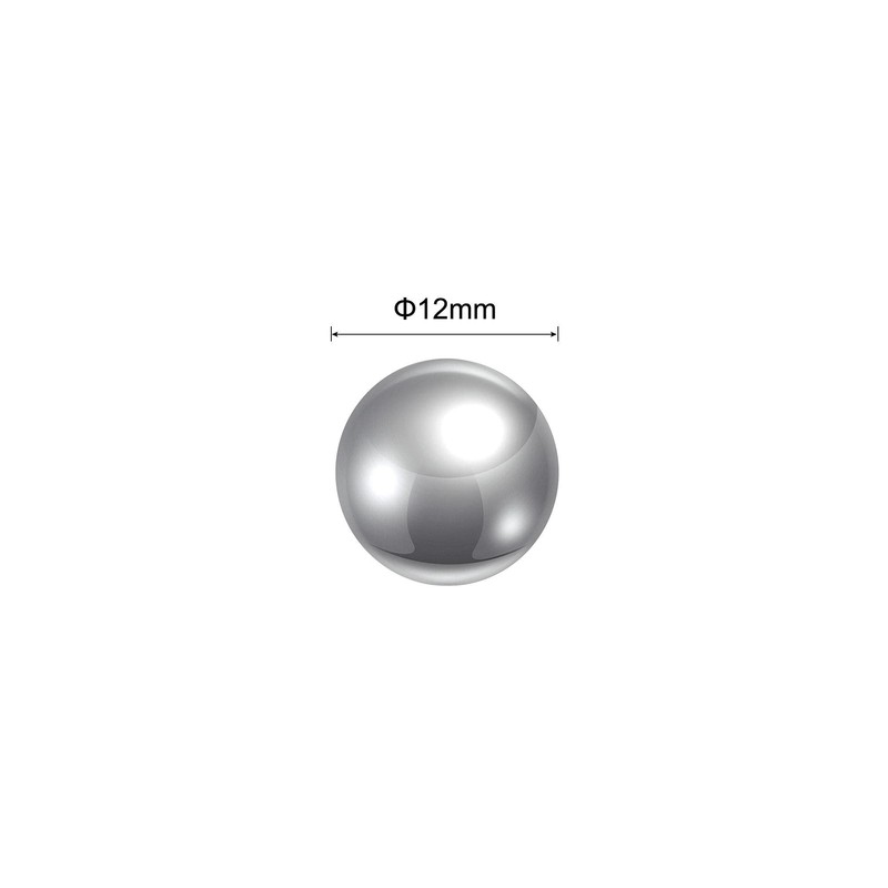 sourcing map G25 Precision Stainless Steel Bearing Balls 12 mm