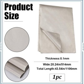 GORGECRAFT 514 x 1106 mm EMF Protective Fabric Faraday Fabric Polyester EMI RF and RFID Shielding Copper Fabric Faraday Cage Protection DIY Housing Wireless Shielding for WiFi Cells RFID Protection