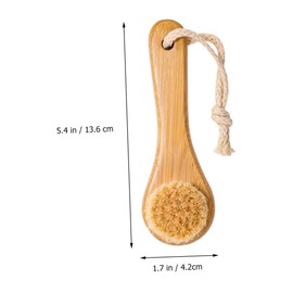 OATIPHO Facial Cleansing Brush Manual Exfoliating Face Brush Natural Horsehair Bristles for Deep Pore Cleaning Gentle Skincare Tool for Home Use for Friends and Family