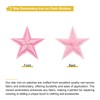 sourcing map 33 Pcs 5Star Patches Iron on Patches, Pink