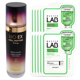 Tony Moly BioEX Cell Peptide Fill-up Emulsion + Master Lab Mineral Mask Sheet 10 sheets free / 토니모리 바이오이엑스 셀 펩타이드 필업 에멀전+마스터랩 미네랄 마스크시트 10매 증정