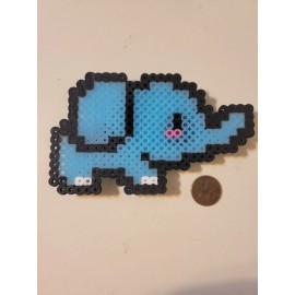 perler Glow In The Dark Elephant Magnet